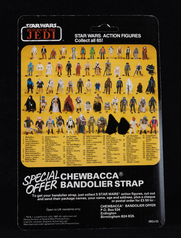 C3P0 (Removable Limbs) - Return of The Jedi Palitoy  Card
